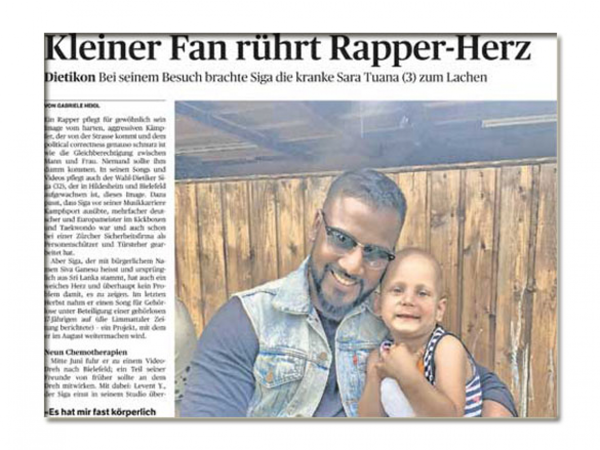 Kleiner Fan rührt Rapper-Herz