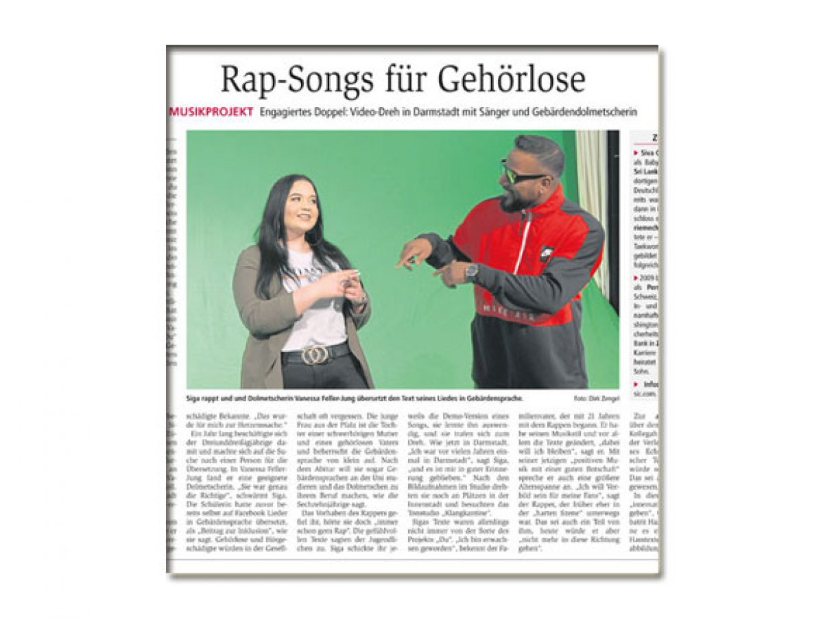 Rappen in Gebärdensprache