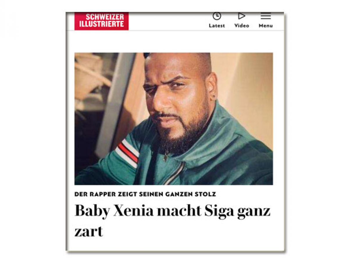 Baby Xenia macht Siga ganz zart